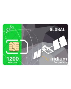 Iridium Satellite Phone Global Prepaid SIM Card - 1200 Minutes (Valid 24 Months)