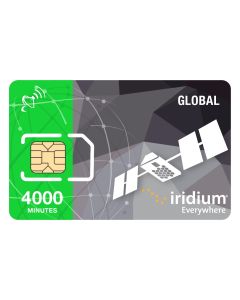 Iridium Satellite Phone Global Prepaid SIM Card - 4000 Minutes (Valid 24 Months)