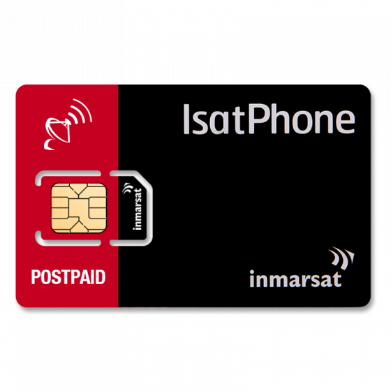 Plan de paquete pospago global IsatPhone de Inmarsat con 60 minutos al mes