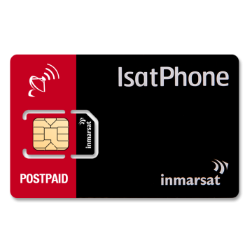 Plan pospago global estándar IsatPhone de Inmarsat