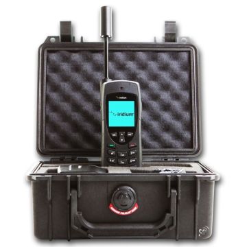 Telefone via satélite Iridium 9555 + estojo Pelican 1150 (usado, garantia de 12 meses)