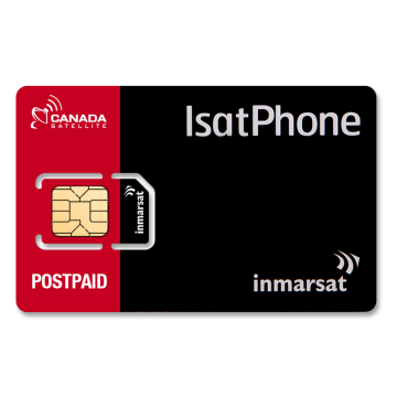 Plan de paquete pospago global IsatPhone de Inmarsat con 150 minutos por mes