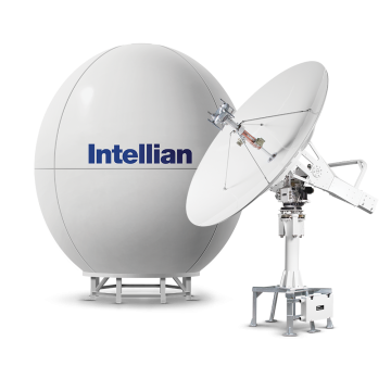 Intellian t240CK 3 eixos, banda C de 2,4 m e sistema de antena de TV por satélite marítimo de banda Ku